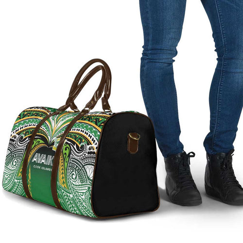 Cook Islands Rugby League Travel Bag Avaiki Tatau Tribal Motifs Black Color - Aussie Hoodie