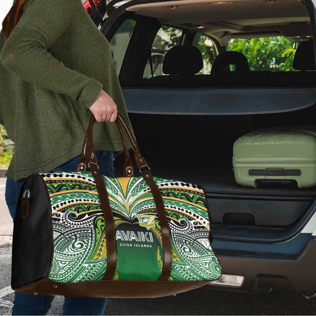 Cook Islands Rugby League Travel Bag Avaiki Tatau Tribal Motifs Black Color - Aussie Hoodie