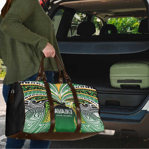 Cook Islands Rugby League Travel Bag Avaiki Tatau Tribal Motifs Black Color - Aussie Hoodie