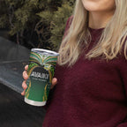 Custom Cook Islands Rugby League Tumbler Cup Avaiki Tatau Tribal Motifs Black Color - Aussie Hoodie
