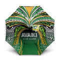 Cook Islands Rugby League Umbrella Avaiki Tatau Tribal Motifs Black Color - Aussie Hoodie