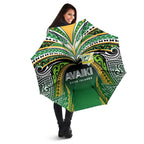 Cook Islands Rugby League Umbrella Avaiki Tatau Tribal Motifs Black Color - Aussie Hoodie