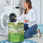 Cook Islands Rugby League Laundry Basket Avaiki Tatau Tribal Motifs White Color - Aussie Hoodie