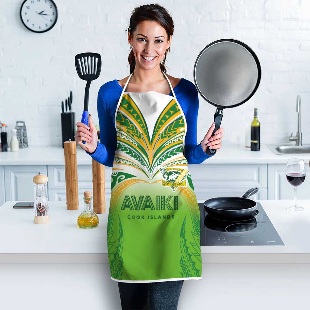Cook Islands Rugby League Apron Avaiki Tatau Tribal Motifs White Color - Aussie Hoodie