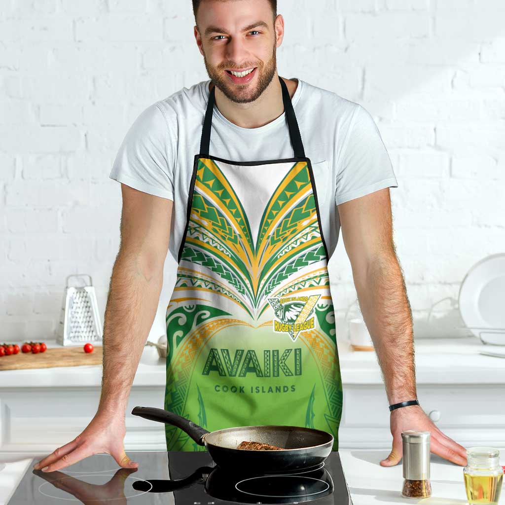 Cook Islands Rugby League Apron Avaiki Tatau Tribal Motifs White Color - Aussie Hoodie