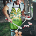 Cook Islands Rugby League Apron Avaiki Tatau Tribal Motifs White Color - Aussie Hoodie