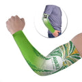Custom Cook Islands Rugby League Arm Sleeves Avaiki Tatau Tribal Motifs White Color - Aussie Hoodie