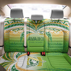Cook Islands Rugby League Back Car Seat Cover Avaiki Tatau Tribal Motifs White Color - Aussie Hoodie