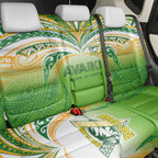 Cook Islands Rugby League Back Car Seat Cover Avaiki Tatau Tribal Motifs White Color - Aussie Hoodie
