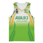 Custom Cook Islands Rugby League Basketball Jersey Avaiki Tatau Tribal Motifs White Color - Aussie Hoodie