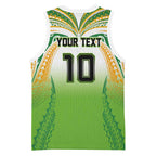 Custom Cook Islands Rugby League Basketball Jersey Avaiki Tatau Tribal Motifs White Color - Aussie Hoodie
