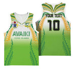 Custom Cook Islands Rugby League Basketball Jersey Avaiki Tatau Tribal Motifs White Color - Aussie Hoodie