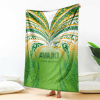 Cook Islands Rugby League Blanket Avaiki Tatau Tribal Motifs White Color - Aussie Hoodie