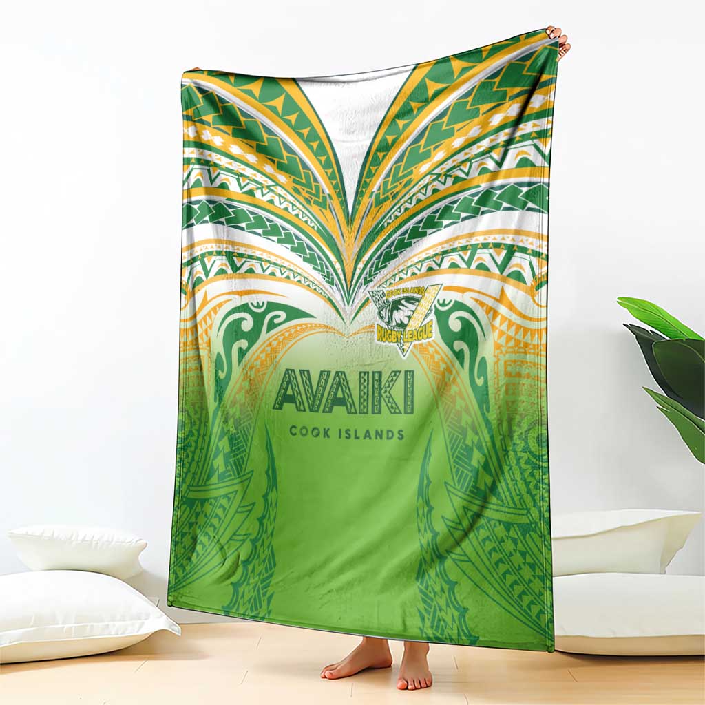 Cook Islands Rugby League Blanket Avaiki Tatau Tribal Motifs White Color - Aussie Hoodie