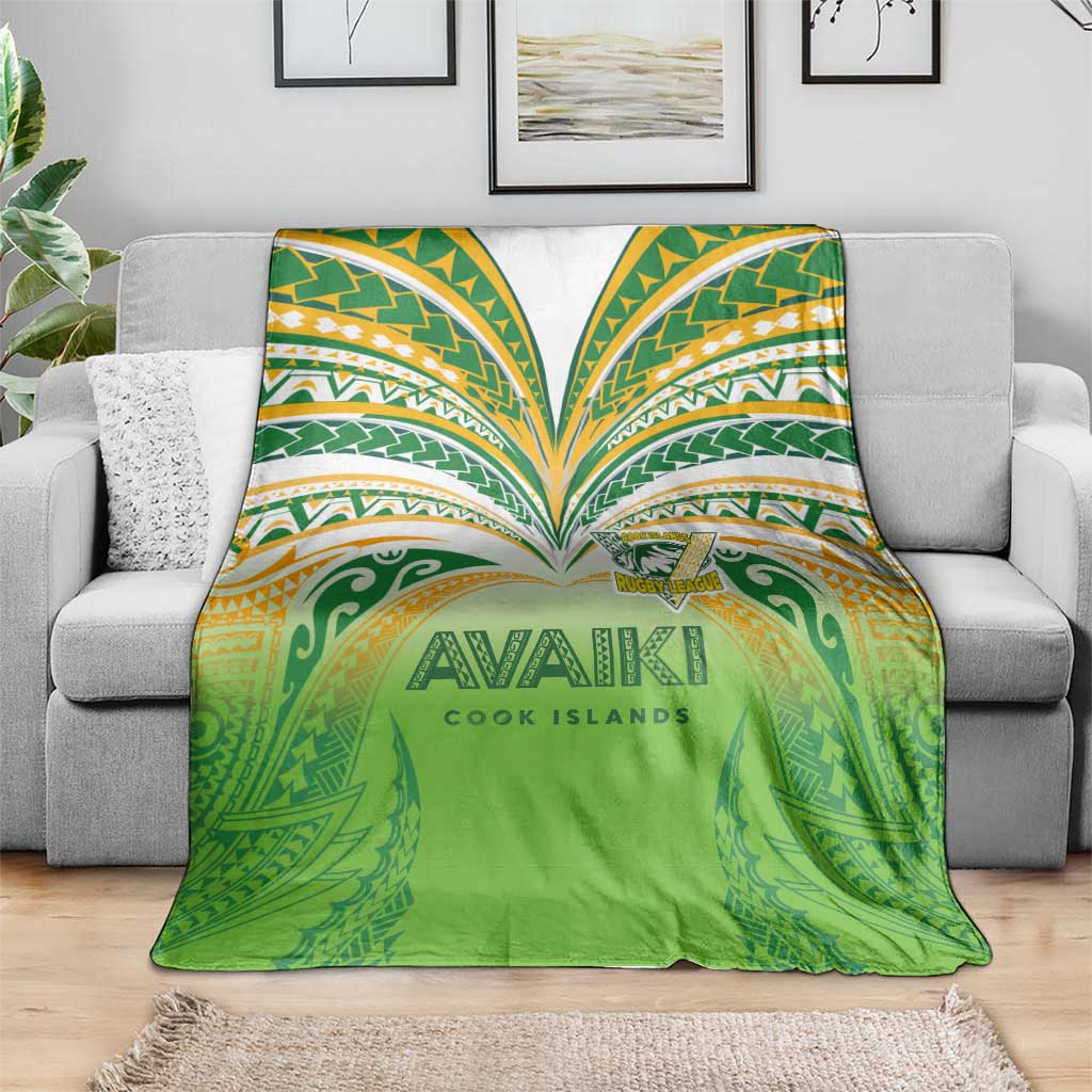 Cook Islands Rugby League Blanket Avaiki Tatau Tribal Motifs White Color - Aussie Hoodie