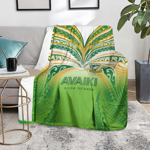 Cook Islands Rugby League Blanket Avaiki Tatau Tribal Motifs White Color - Aussie Hoodie