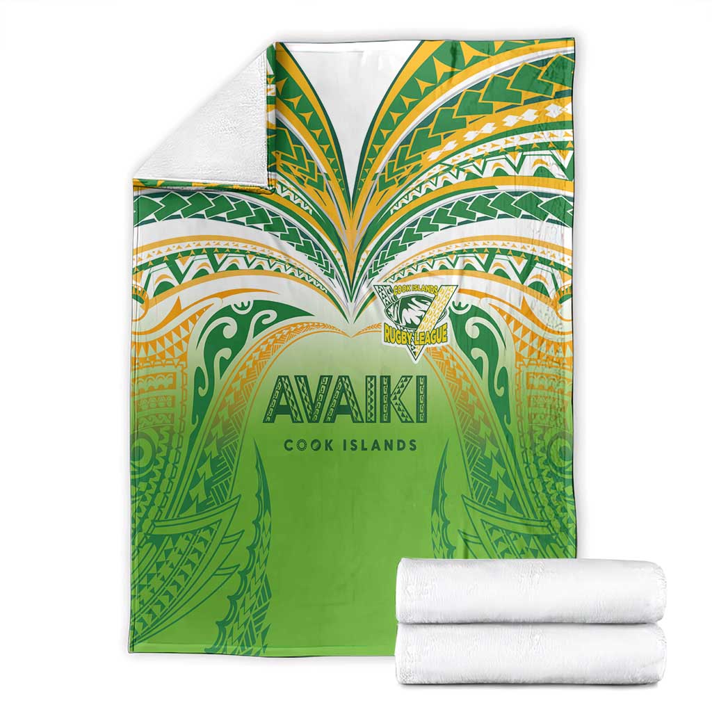 Cook Islands Rugby League Blanket Avaiki Tatau Tribal Motifs White Color - Aussie Hoodie