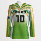 Custom Cook Islands Rugby League Blazer Avaiki Tatau Tribal Motifs White Color - Aussie Hoodie