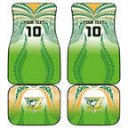 Custom Cook Islands Rugby League Car Mats Avaiki Tatau Tribal Motifs White Color - Aussie Hoodie