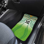 Custom Cook Islands Rugby League Car Mats Avaiki Tatau Tribal Motifs White Color - Aussie Hoodie