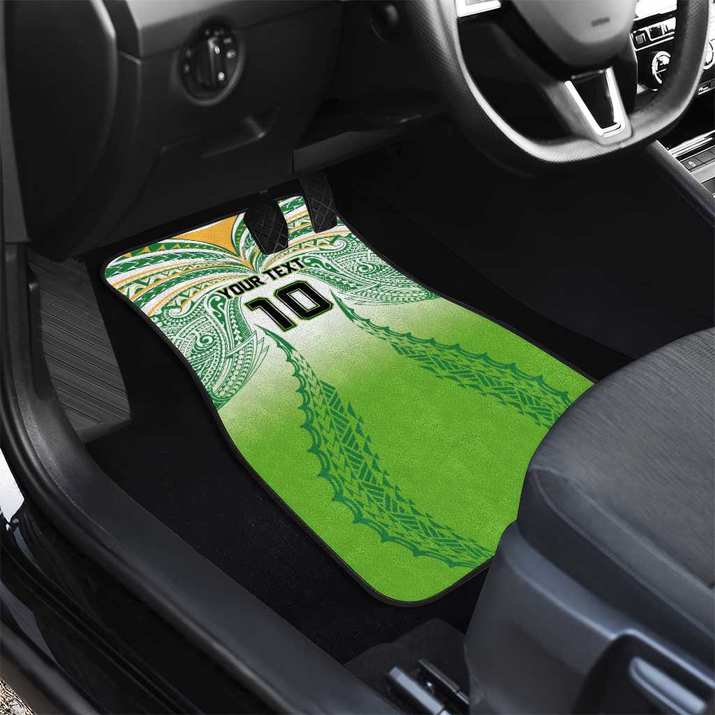 Custom Cook Islands Rugby League Car Mats Avaiki Tatau Tribal Motifs White Color - Aussie Hoodie