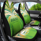 Cook Islands Rugby League Car Seat Cover Avaiki Tatau Tribal Motifs White Color - Aussie Hoodie