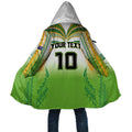 Custom Cook Islands Rugby League Cloak Avaiki Tatau Tribal Motifs White Color - Aussie Hoodie