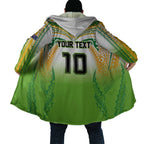 Custom Cook Islands Rugby League Cloak Avaiki Tatau Tribal Motifs White Color - Aussie Hoodie