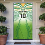 Custom Cook Islands Rugby League Door Cover Avaiki Tatau Tribal Motifs White Color - Aussie Hoodie