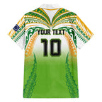 Custom Cook Islands Rugby League Family Matching Long Sleeve Bodycon Dress and Hawaiian Shirt Avaiki Tatau Tribal Motifs White Color - Aussie Hoodie