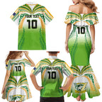Custom Cook Islands Rugby League Family Matching Mermaid Dress and Hawaiian Shirt Avaiki Tatau Tribal Motifs White Color - Aussie Hoodie