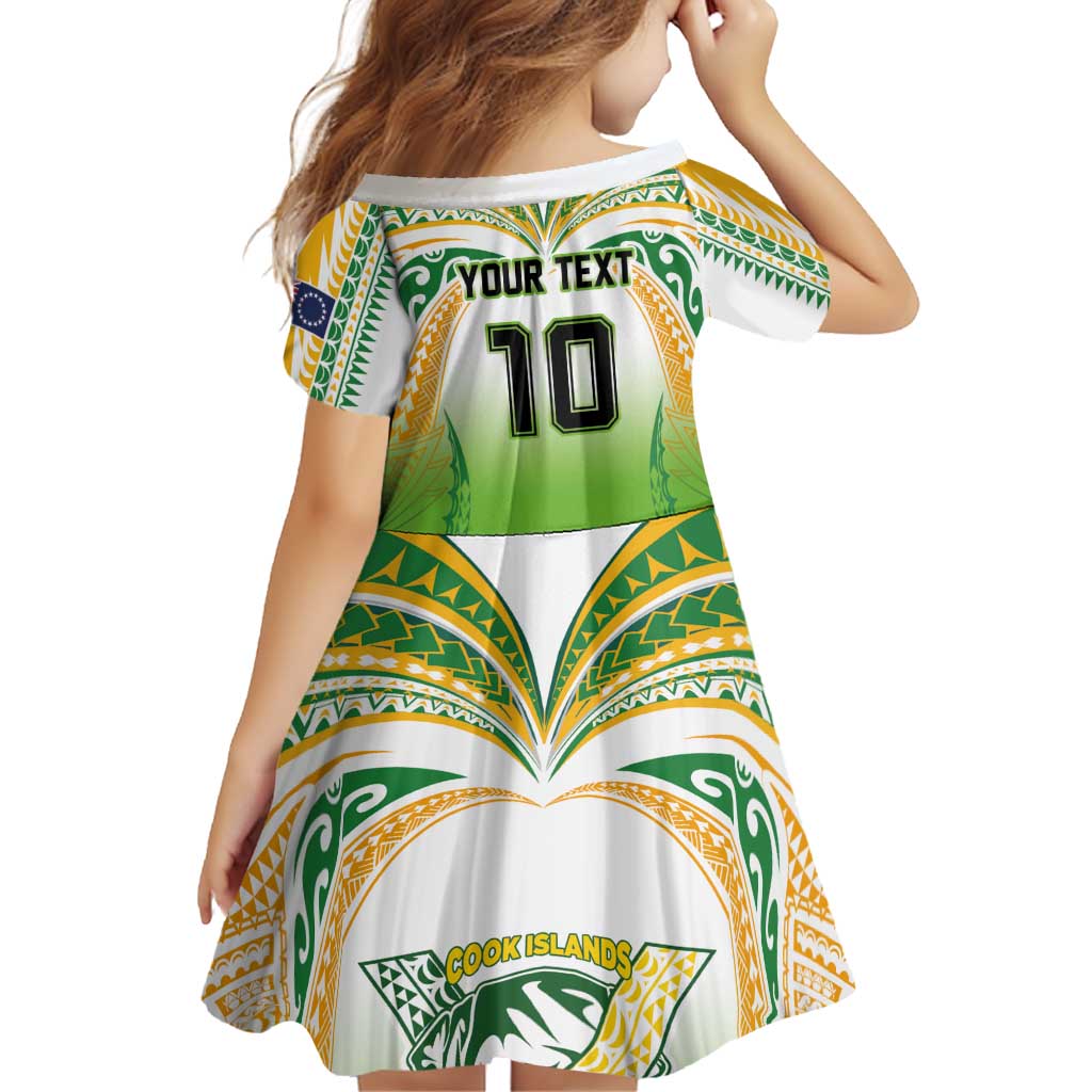 Custom Cook Islands Rugby League Family Matching Off Shoulder Maxi Dress and Hawaiian Shirt Avaiki Tatau Tribal Motifs White Color - Aussie Hoodie