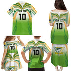 Custom Cook Islands Rugby League Family Matching Puletasi and Hawaiian Shirt Avaiki Tatau Tribal Motifs White Color - Aussie Hoodie