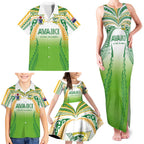 Custom Cook Islands Rugby League Family Matching Tank Maxi Dress and Hawaiian Shirt Avaiki Tatau Tribal Motifs White Color - Aussie Hoodie