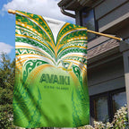 Cook Islands Rugby League Garden Flag Avaiki Tatau Tribal Motifs White Color - Aussie Hoodie