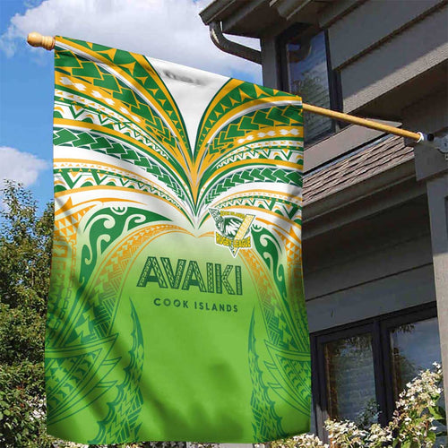 Cook Islands Rugby League Garden Flag Avaiki Tatau Tribal Motifs White Color - Aussie Hoodie