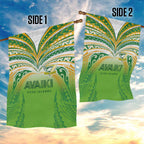 Cook Islands Rugby League Garden Flag Avaiki Tatau Tribal Motifs White Color - Aussie Hoodie