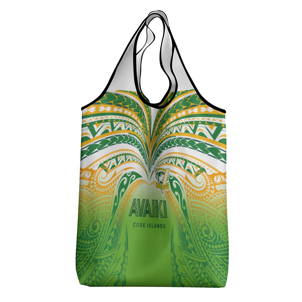 Cook Islands Rugby League Grocery Bag Avaiki Tatau Tribal Motifs White Color - Aussie Hoodie