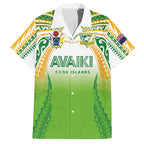 Custom Cook Islands Rugby League Hawaiian Shirt Avaiki Tatau Tribal Motifs White Color - Aussie Hoodie