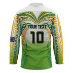 Custom Cook Islands Rugby League Hockey Jersey Avaiki Tatau Tribal Motifs White Color - Aussie Hoodie