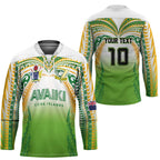 Custom Cook Islands Rugby League Hockey Jersey Avaiki Tatau Tribal Motifs White Color - Aussie Hoodie