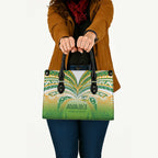 Cook Islands Rugby League Leather Bag Avaiki Tatau Tribal Motifs White Color - Aussie Hoodie