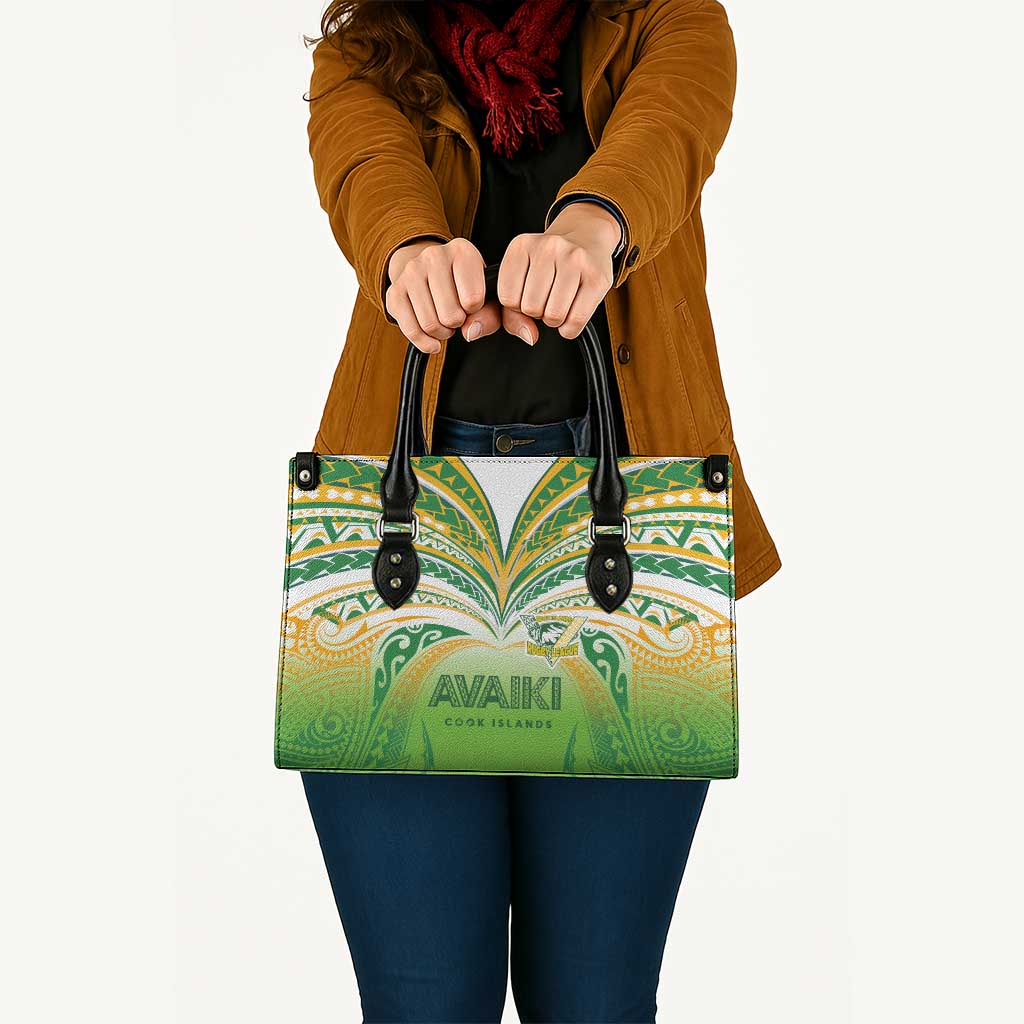 Cook Islands Rugby League Leather Bag Avaiki Tatau Tribal Motifs White Color - Aussie Hoodie