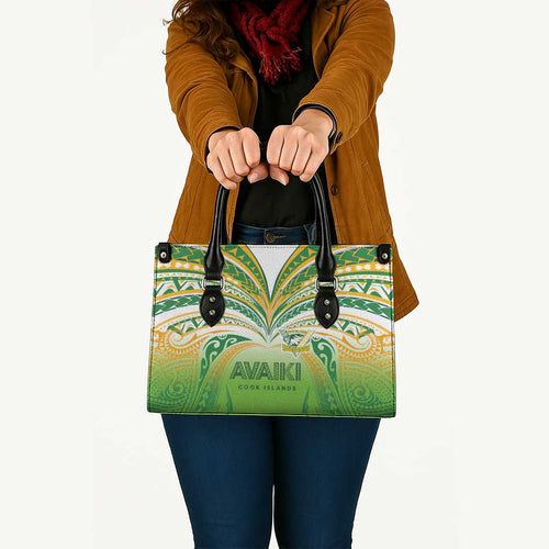 Cook Islands Rugby League Leather Bag Avaiki Tatau Tribal Motifs White Color - Aussie Hoodie