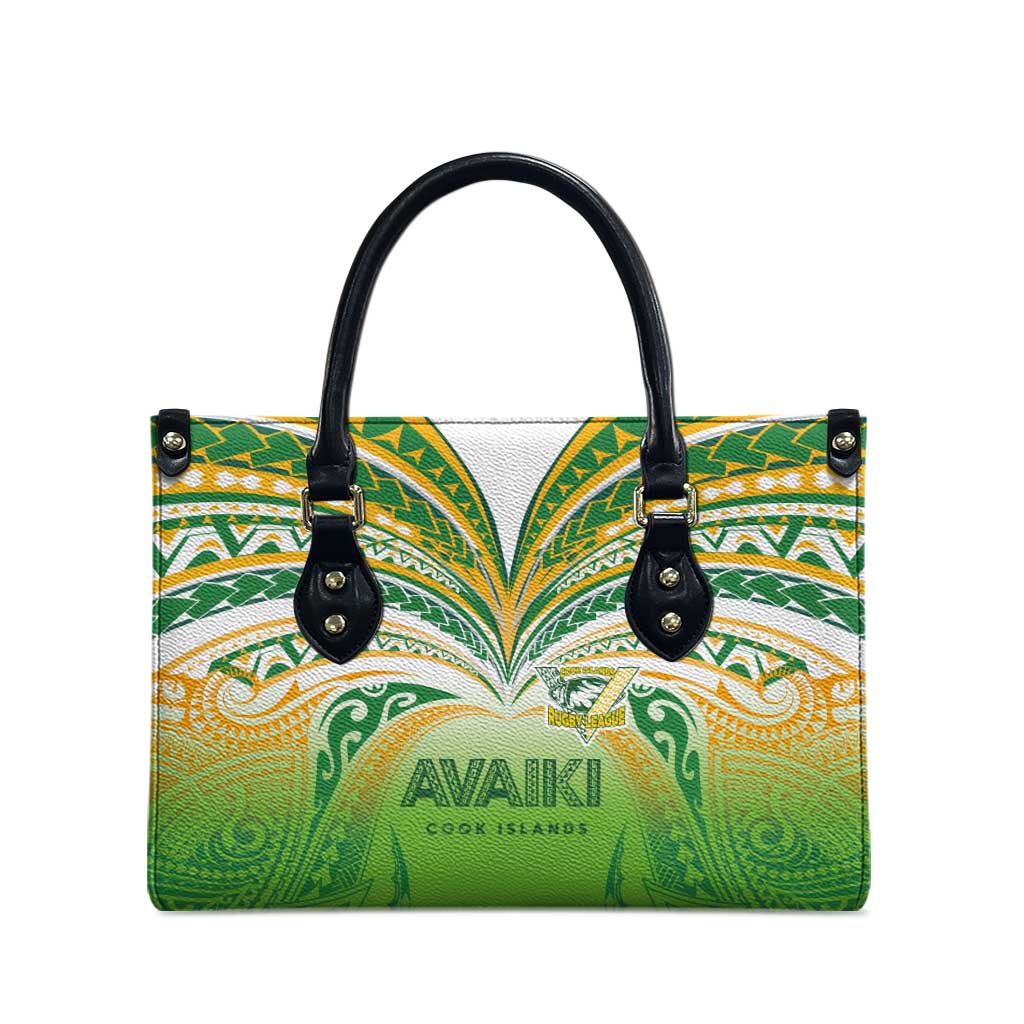 Cook Islands Rugby League Leather Bag Avaiki Tatau Tribal Motifs White Color - Aussie Hoodie