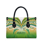 Cook Islands Rugby League Leather Bag Avaiki Tatau Tribal Motifs White Color - Aussie Hoodie