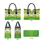 Cook Islands Rugby League Leather Bag Avaiki Tatau Tribal Motifs White Color - Aussie Hoodie