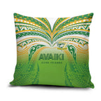 Cook Islands Rugby League Pillow Cover Avaiki Tatau Tribal Motifs White Color - Aussie Hoodie