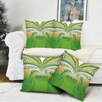 Cook Islands Rugby League Pillow Cover Avaiki Tatau Tribal Motifs White Color - Aussie Hoodie