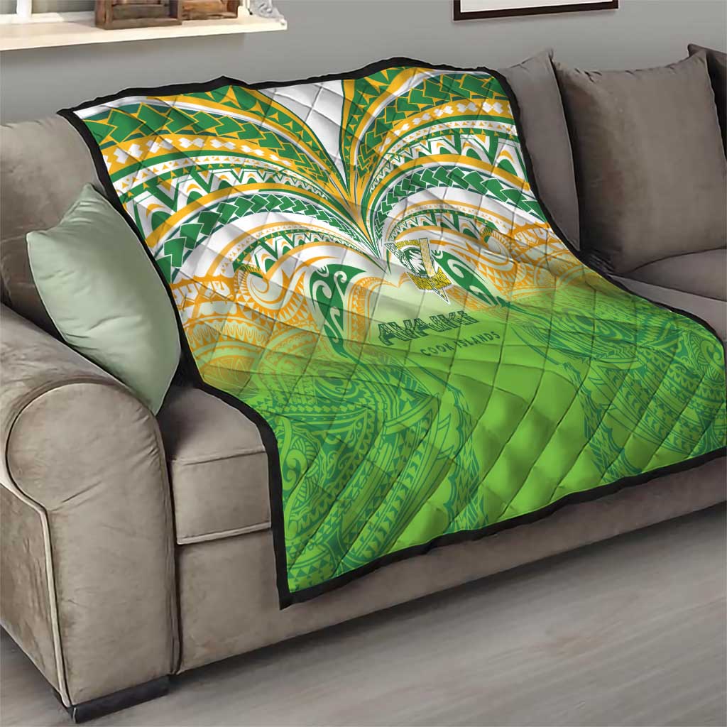 Cook Islands Rugby League Quilt Avaiki Tatau Tribal Motifs White Color - Aussie Hoodie